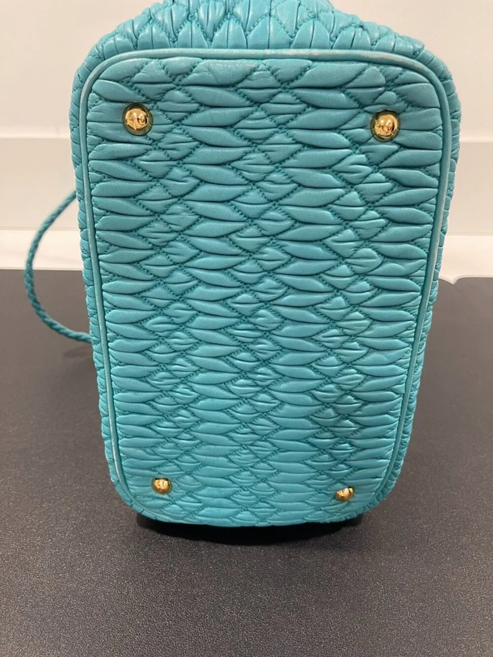 Miu Miu Matelasse Bijoux Leather 2-Way Hand/Shoulder Bag (JB1450)